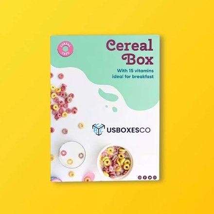 Custom-printed cereal box