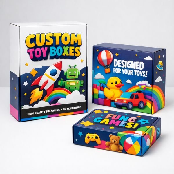 Custom sizes printed toy boxes