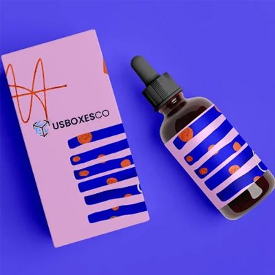 Customize colorful beard oil box