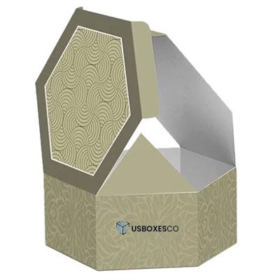 Customize hexagonal lidded box