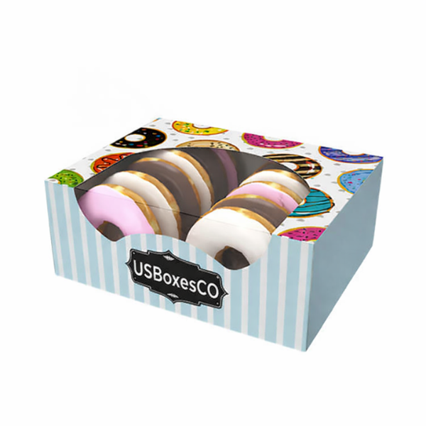 Custom window donut box