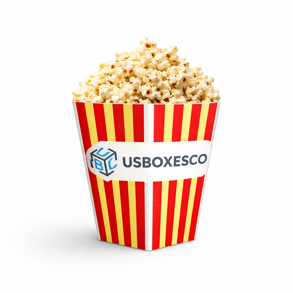 Custom movie popcorn box