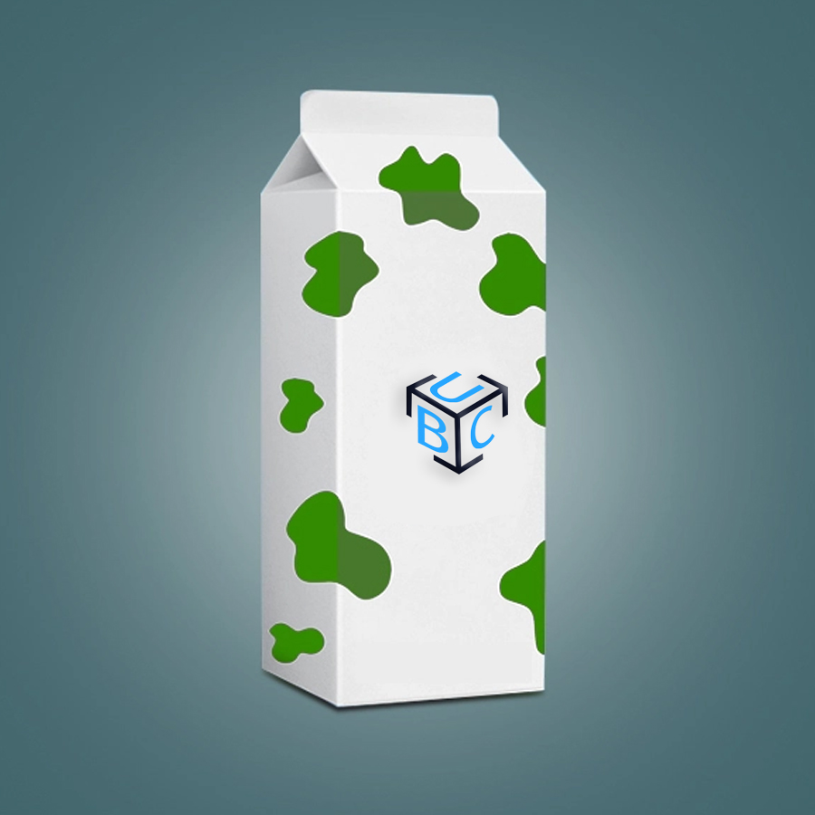 Custom milk boxes with logo