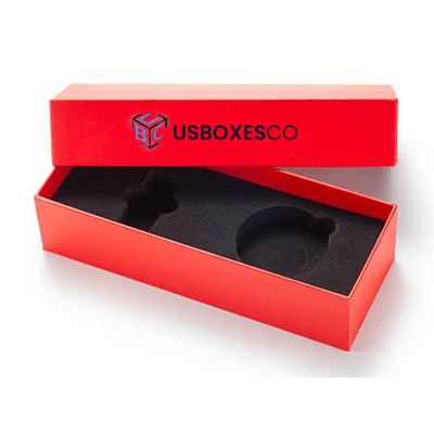 Red custom rigid gift box