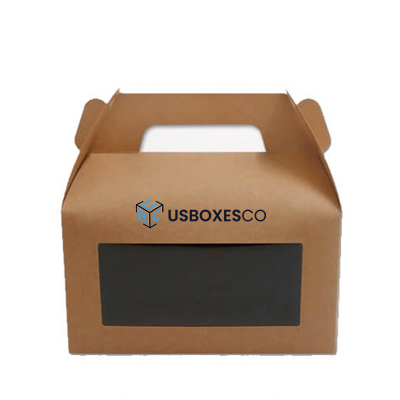 Kraft paper window gable box